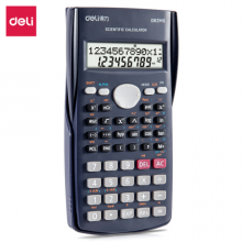 得力(deli)D82MS函数科学计算器 240种功能考试计算机(适用于初高中生) 深蓝