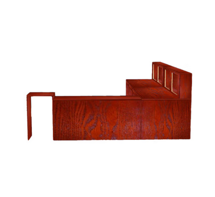 多喜玛 收银台柜台公司前台接待台桌转角接待台