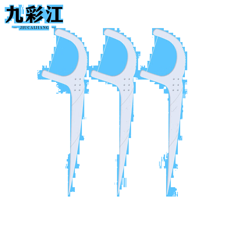 护理圆线护理牙线棒50支X4盒 剔牙签清洁齿缝家庭装超细便捷