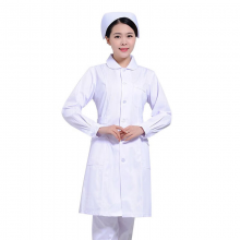 JUN CAI工作服 护士服学校幼儿园校医护理学院学生工作服蓝色 圆领