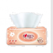 心相印抽纸200抽原生木柔软舒适面巾纸巾