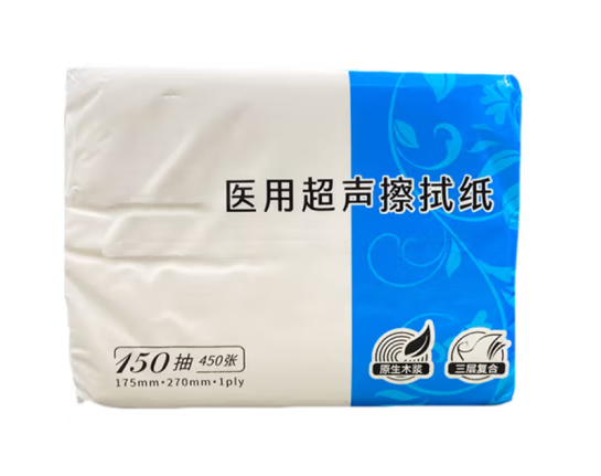 JUN CAI超声擦拭纸150抽原生木浆纸巾 1包