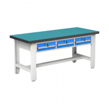 多喜玛 工作台防静电操作台维修桌模具装配打包台抽屉 1800*750平三抽