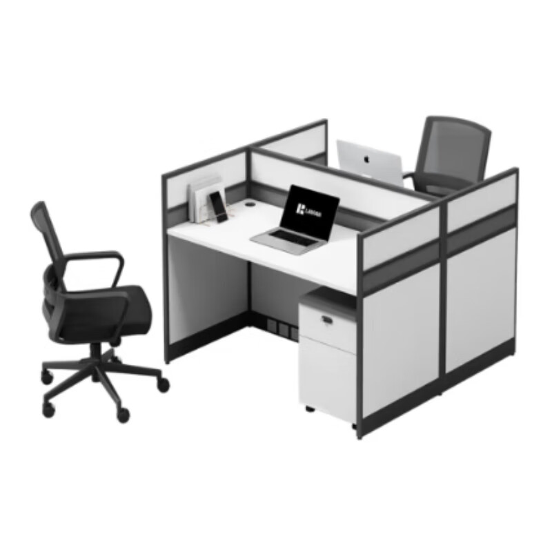 多喜玛 职员工位屏风隔断工字双人位含柜【可定制】