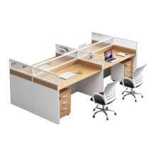多喜玛 职员办公桌屏风工位 四人位含柜【可定制】