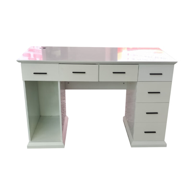 多喜玛 办公桌工作台接待洽谈网红电脑桌 1300*650*800mm 钢琴烤漆工艺