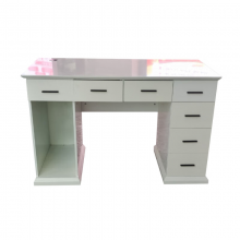 多喜玛 办公桌工作台接待洽谈网红电脑桌 1300*650*800mm 钢琴烤漆工艺