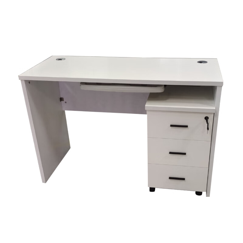 多喜玛 办公桌工作台接待洽谈电脑桌 1200*500*800mm 钢琴烤漆工艺