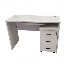 多喜玛 办公桌工作台接待洽谈电脑桌 1200*500*800mm 钢琴烤漆工艺