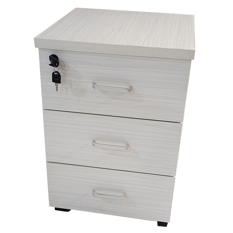 多喜玛 三层桌下柜矮柜储物柜办公室桌面收纳盒工位桌下文件抽屉收纳柜