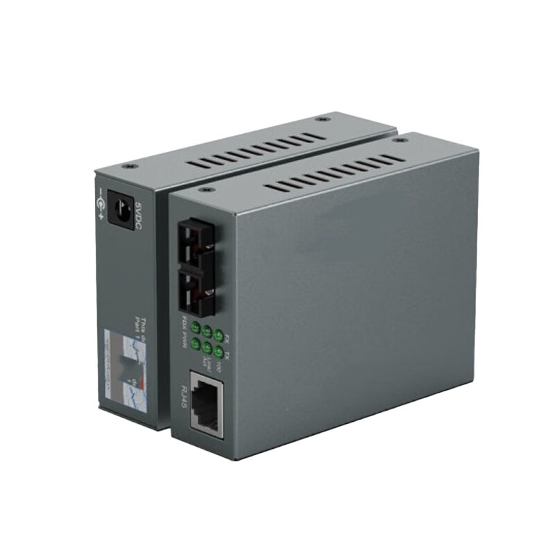 戎誓 百兆多模双纤 光纤收发器 光电转换器 商业级 一对价