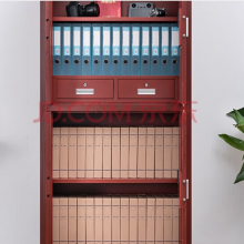 良青洋 电子保密柜双保险密码锁保险柜 红色木纹 通双节内二斗 LQY022