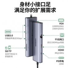 绿联9合1  绿联15600拓展坞