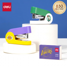 得力(deli) 12#迷你小号订书机 轻巧便携订书机/装订器/订书器 混 TA256