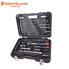 钢盾（SHEFFIELD）S010079 79件套综合扳手组套 手动棘轮套筒工具维修套装