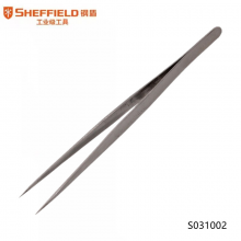 钢盾 SHEFFIELD S031002 特尖头长镊子 尖嘴不锈钢镊子 电子元件夹子