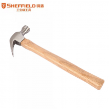 钢盾 SHEFFIELD S088216 胡桃木柄羊角锤16oz 木工锤多功能实心锤 榔头