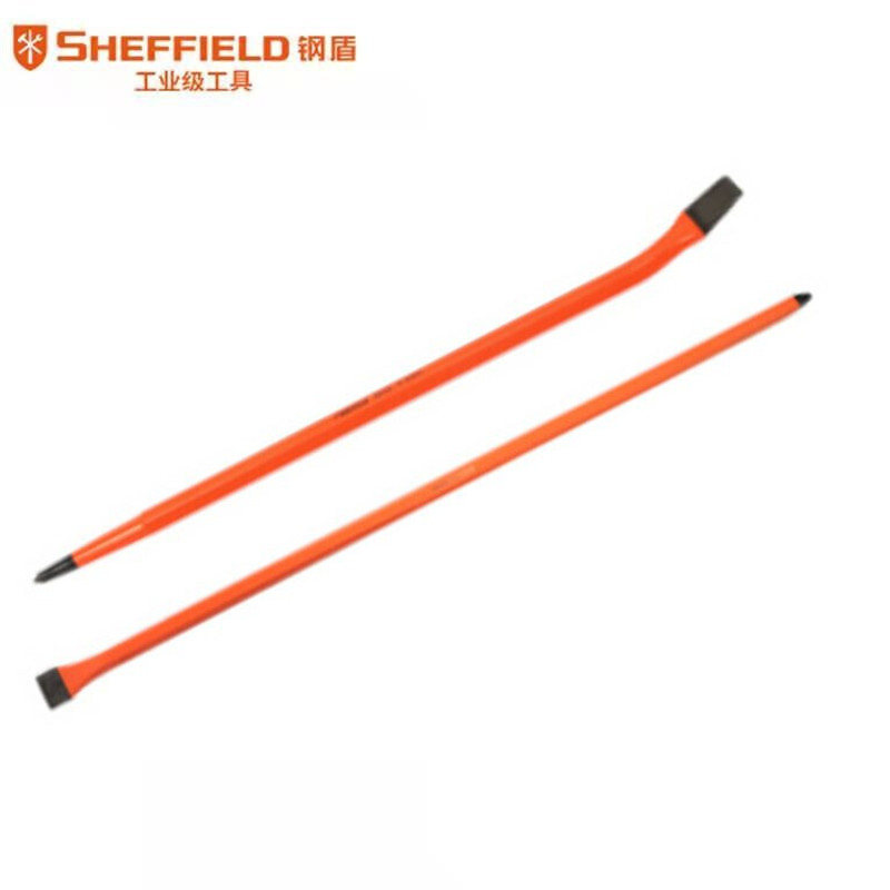 钢盾 SHEFFIELD S081024撬棍多功能撬棒拆箱工具 铁撬杠取钉翘棍 撬棍30°角24寸 