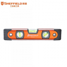 钢盾 SHEFFIELD S078009 鱼雷式水平尺9英寸 便携铝合金水平仪带包胶防震抗摔