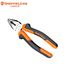 钢盾（SHEFFIELD）S045003 钢盾双色柄钢丝钳子电工工具老虎钳8寸克丝钳断线钢丝钳