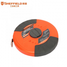 钢盾SHEFFIELD S077330 玻璃纤维卷尺30m工地测量 盘尺皮尺量衣尺