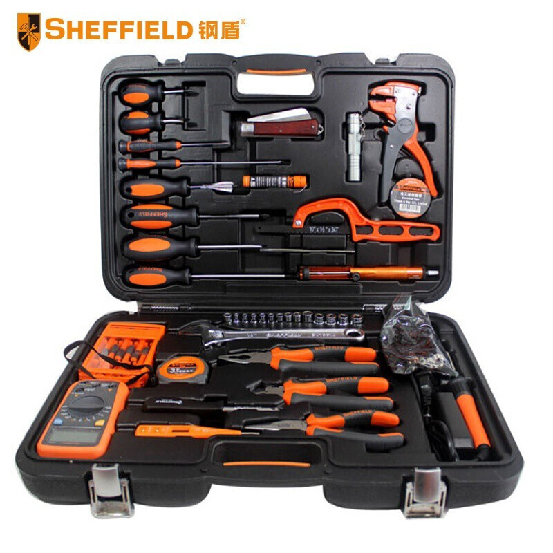 钢盾 (SHEFFIELD) S033001电工维修工具 55件套电讯工具套装