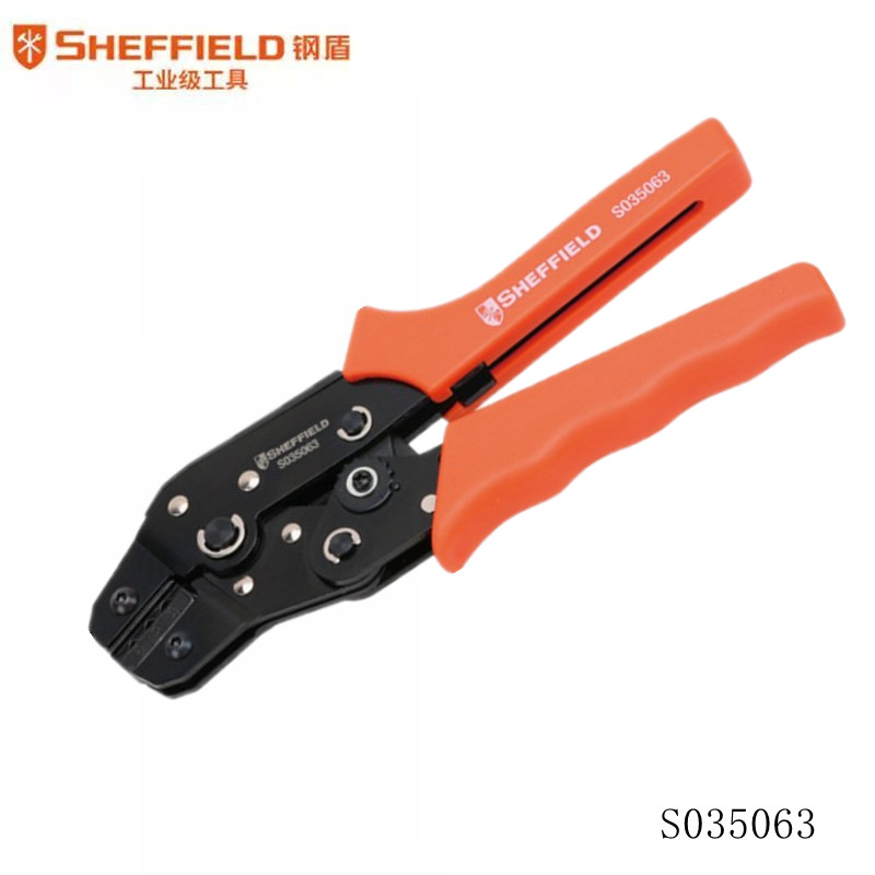 钢盾 SHEFFIELD S035063 强力裸端子压接钳24-14AWG