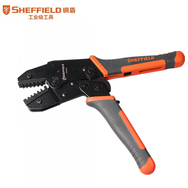 钢盾SHEFFIELD S035026 欧式端子压接钳0.5-6m㎡ 网线钳多功能剥线钳