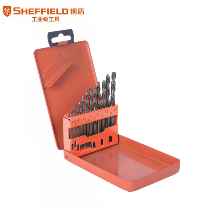钢盾 SHEFFIELD S133021 13件套含钴直柄麻花钻套装