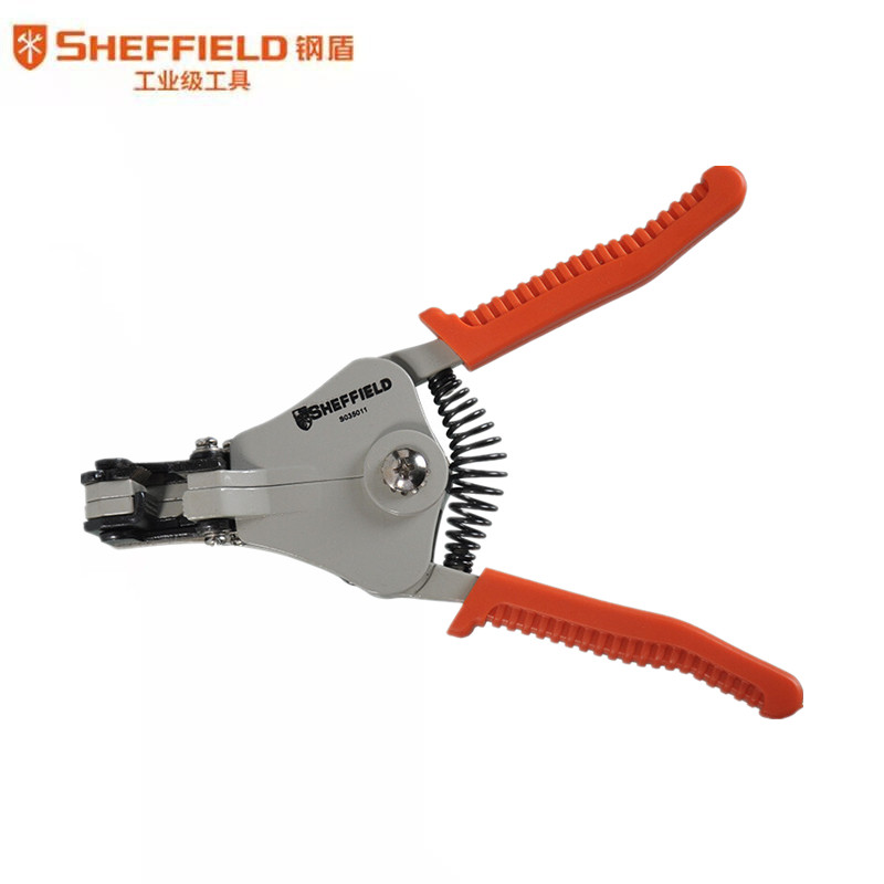 钢盾 SHEFFIELD S035011 自动剥线钳 多功能剥皮器扒皮钳 1-3.2mm