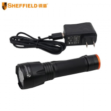钢盾 SHEFFIELD S030017便携式超亮充电式黄光手电筒 电工户外照明应急维修灯