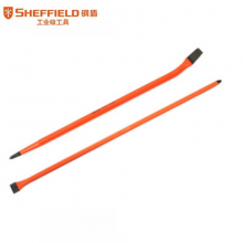 钢盾 SHEFFIELD S081059撬棍多功能撬棒拆箱工具 铁撬杠取钉翘棍 撬棍0°角36寸15