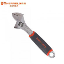 钢盾 SHEFFIELD S016710 双色套柄活扳手10寸 铬钒钢活扳手 激光刻度
