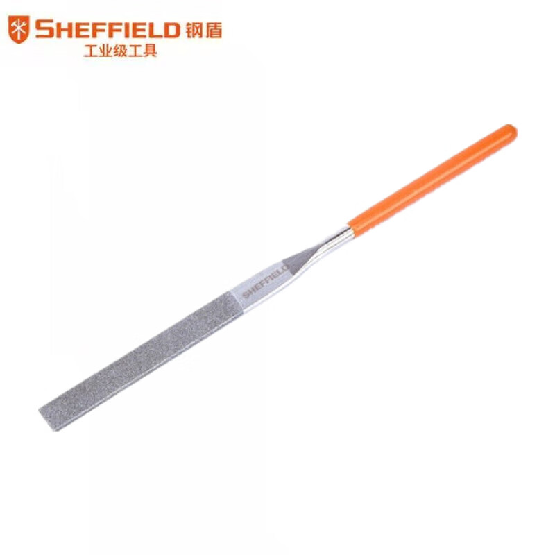 钢盾SHEFFIELD S090104金刚石平头扁锉4*160mm