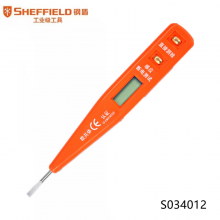 钢盾 SHEFFIELD S034012 多功能数显电笔感应测电螺丝刀 12～220V S