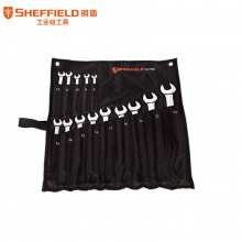 钢盾（SHEFFIELD）S017102 4件套公制精抛光两用加长扳手汽修工具