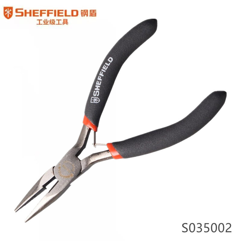 钢盾 SHEFFIELD S035002 4.5英寸 多功能迷你钳 双塑柄多功能尖嘴钳