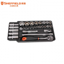 钢盾 (SHEFFIELD) S025023 29件套12.5mm系列套筒组合套装