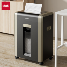 得力（deli）GA708商务碎纸机 5级保密 单次8张 23L可视容量 10分钟碎纸时间