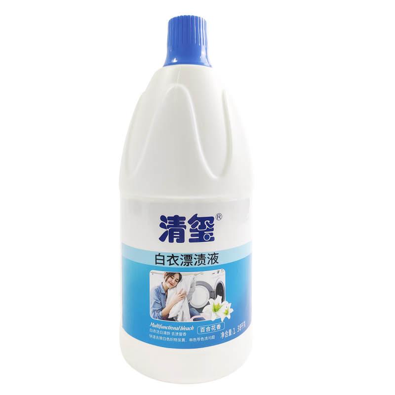 清玺 漂白剂白色衣物还原剂洗白衣服去渍去黄增白修复去除洗白衣服 300g 1瓶 