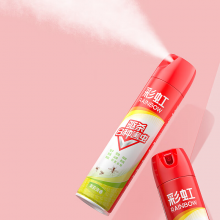 彩虹杀虫气雾剂600ml茉莉清香2瓶装（5212B-2） 浅黄色