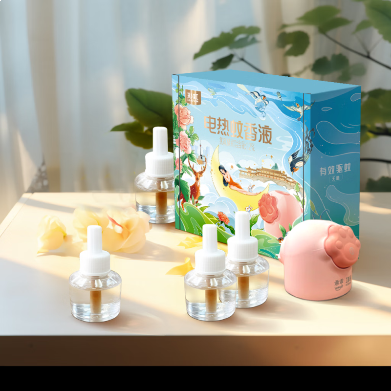 彩虹蚊香液直插器超值装（4+1）无味(T5141【24款】) 彩虹蚊香液直插器超值装（4+1）