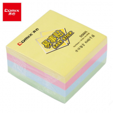 齐心400张强力系列便利贴/便签纸/易事贴/百事贴四色开学文具 76X76mm 4本装 D5005