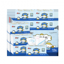 心相印抽纸 云感三丽鸥大耳狗系列 3层100抽*10包真S码 纸巾