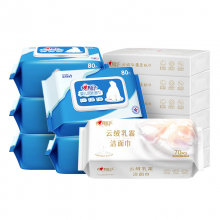心相印乳霜纸6包+乳霜棉柔巾70片+纯水湿巾5包