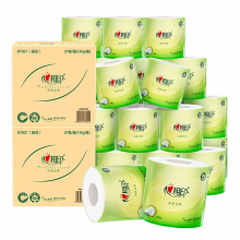 心相印卷纸 卫生纸巾茶语丝享4层140g*27卷*2箱手纸整箱