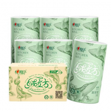 心相印绒立方厨房卷纸85节*6粒装 12倍吸油锁水 可接触食物级