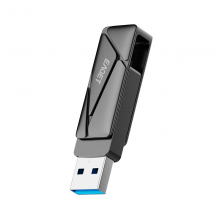 忆捷 HS66极速固态U盘USB3.2 Type-C双接口 读速500MB/S手机固态优盘128GB