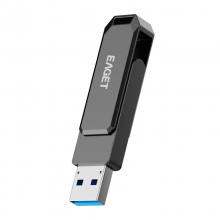 忆捷（EAGET）HF66 USB3.2 U盘 高速全金属360度旋转优盘 32GB
