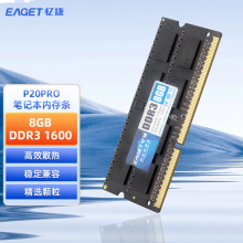 忆捷（EAGET）NB-DDR3 8G/1600 8GB笔记本内存条 P20PRO
